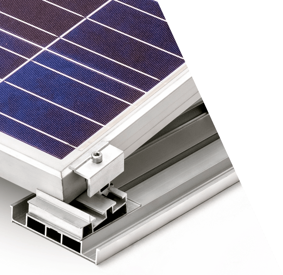Solar und PV-Montageysteme und Komponenten wie Dachhaken, Verbinder, Modulbefestigungen, Dachbefestigungen, Profile - made by ALTEC Metalltechnik